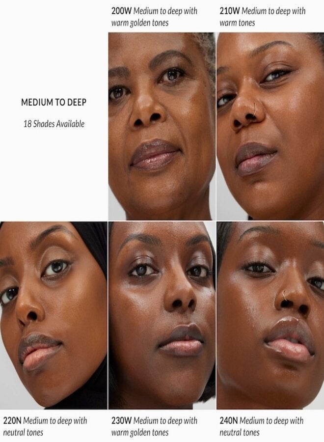 ريفي كريم أساس مرطب للبشرة من ريفي مع حمض الهيالورونيك 210W - لون متوسط ​​إلى أسمر مع درجات دافئة | كريم مرطب خفيف الوزن للبشرة 30 مل / 1 أونصة - Image 5