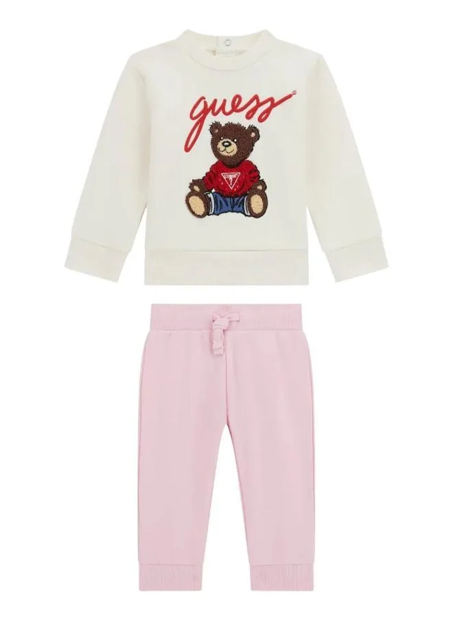 جس Kids Printed Sweatshirt & Pants Set