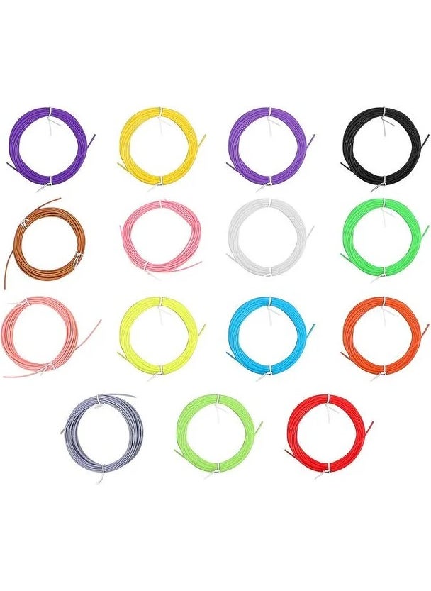 Robotistan - 10 Different Mixed Color Pla Filament - 3m - Image 1