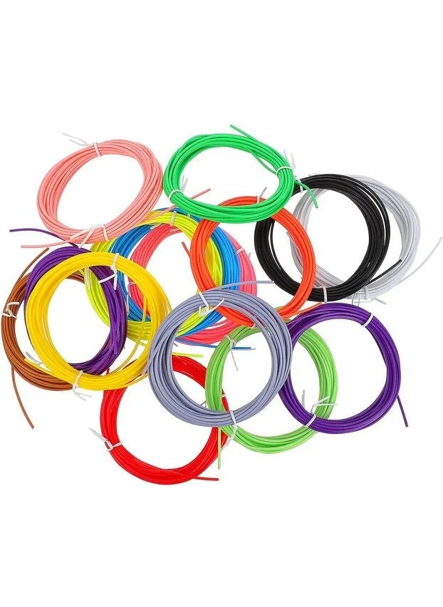 Robotistan - 10 Different Mixed Color Pla Filament - 3m - Image 1