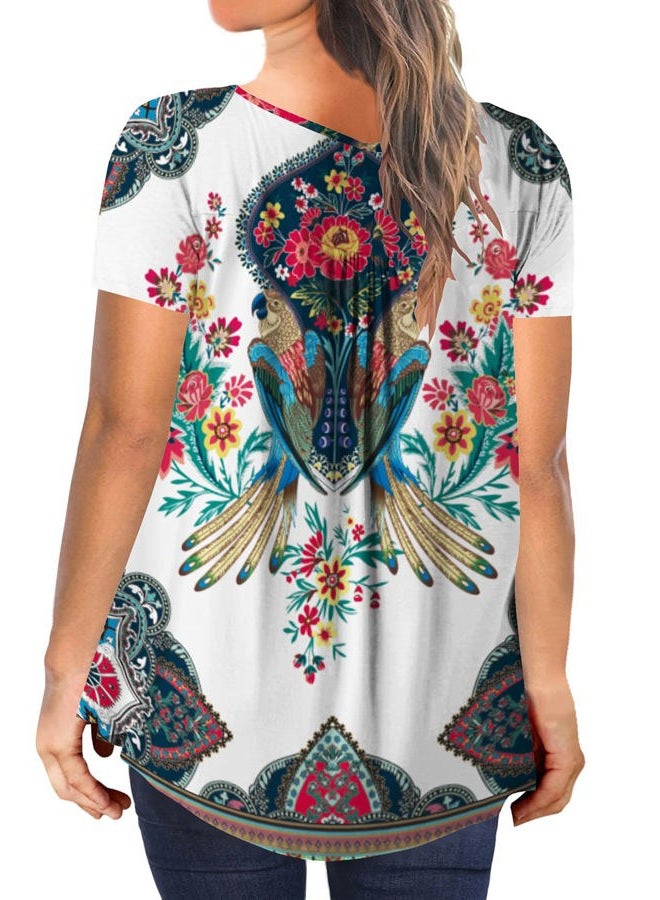 BeadChica بلوزات نسائية كبيرة الحجم بأكمام قصيرة عصرية - Image 3