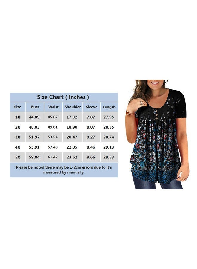 BeadChica بلوزات نسائية كبيرة الحجم بأكمام قصيرة عصرية - Image 4
