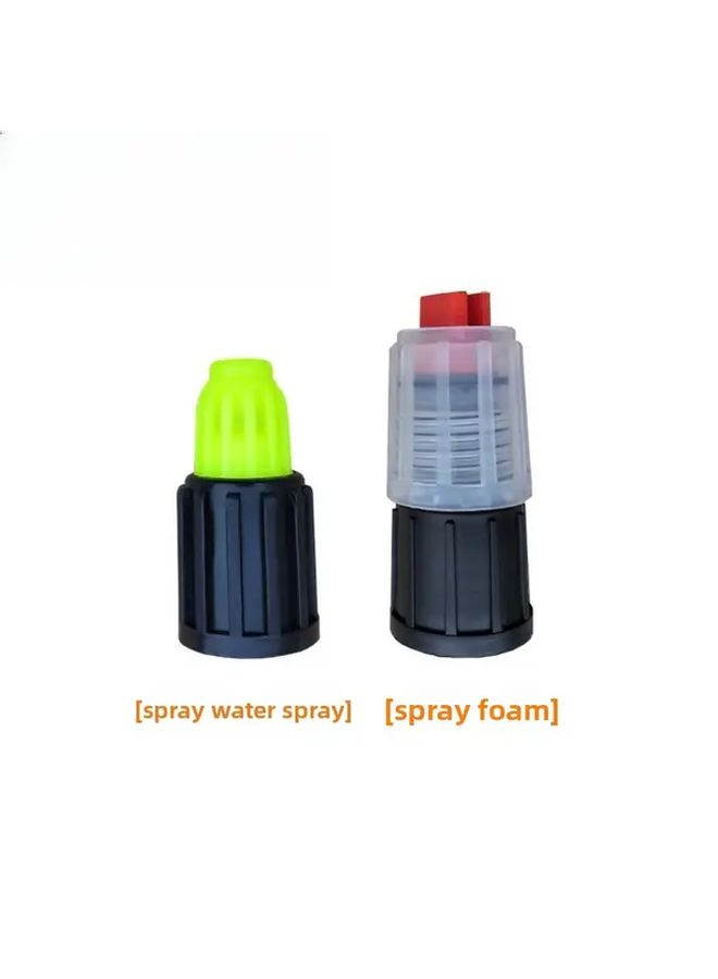 Car Wash Foam Sprayer Watering Can Nozzle with 2 Black And Green Nozzles Portable Car Cleaning Tool Set - Image 3