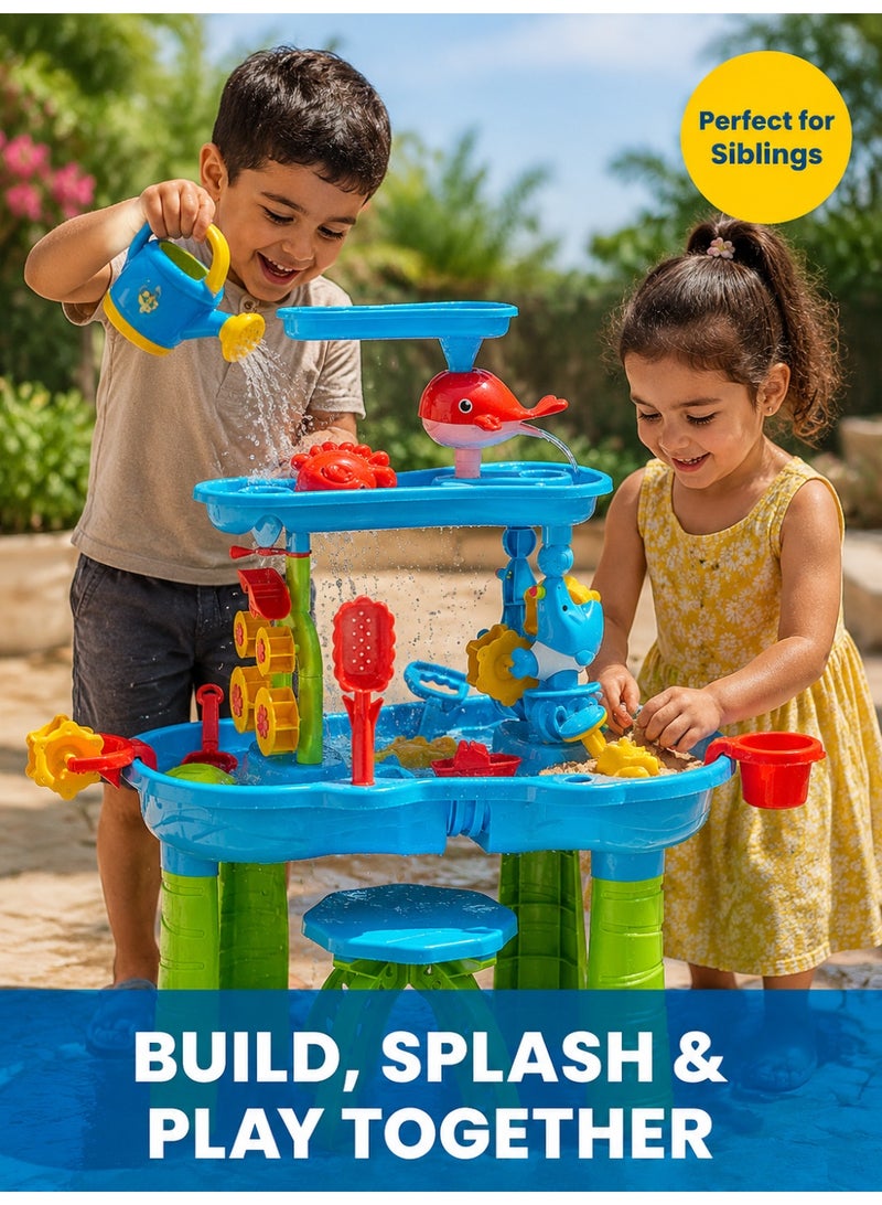Joudiplay Outdoor Large Toy Table Water Play Beach Toy Table Indoor Multifunctional Toy Table - Image 4
