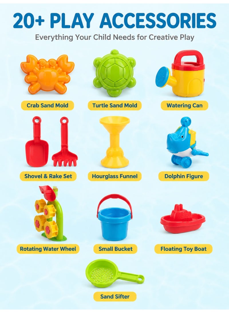 Joudiplay Outdoor Large Toy Table Water Play Beach Toy Table Indoor Multifunctional Toy Table - Image 2
