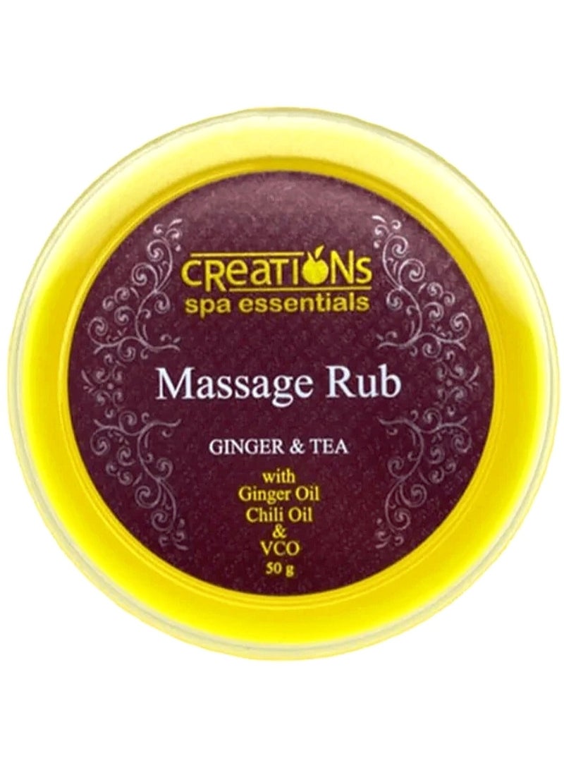 creation Massage Rub Spa Essentials Ginger & Tea ,50g - Image 1