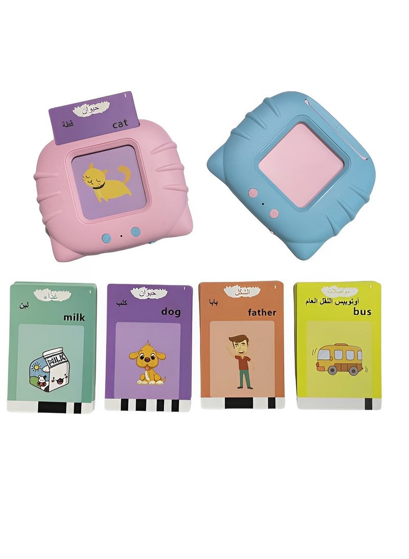 maffick Bilingual Arabic English Learning Cards Machine ,112 Talking Flash Cards Learning Toys ,Sensory Toys for  Children with 224 Words, Preschool Montessori Toys and Birthday Gift for Kids Ages 2-6 - Image 1