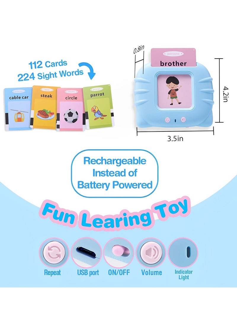 maffick Bilingual Arabic English Learning Cards Machine ,112 Talking Flash Cards Learning Toys ,Sensory Toys for  Children with 224 Words, Preschool Montessori Toys and Birthday Gift for Kids Ages 2-6 - Image 5