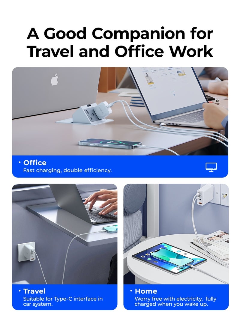 أوريكو 100W USB نوع C كابل نايلون دقيق الجسم الكابلي USB C إلى USB C 2.0 كابل (C إلى C) متوافق مع iPhone 16 15 Pro Max iPad Pro Air mini 6 MacBook Pro Air Galaxy S24 S23 Ultra Z Fold Xiaomi Honor OPPO OnePlus 1M Grey Black - Image 3