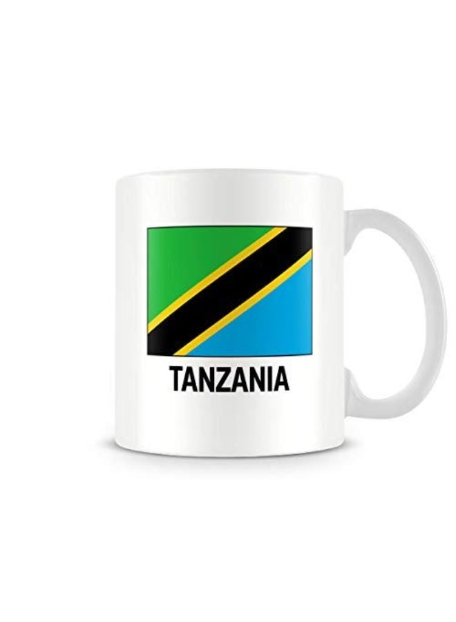 Tanzania Flag Printed Ceramic Mug