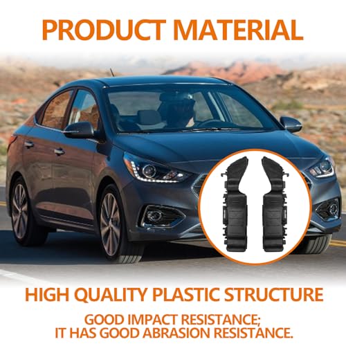SYudwen Front Upper Bumper Bracket Left and Right Side, Compatible with Accent 2012 2013 2014 2015 2016 2017, Replace OE #865141R000 & 865131R000 (2 pcs) - Image 5