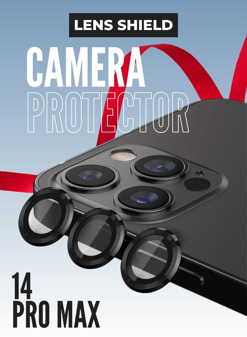 LENS SHIELD Premium Tempered Glass Camera Lens Protector for iPhone 14 Pro Max - Image 1