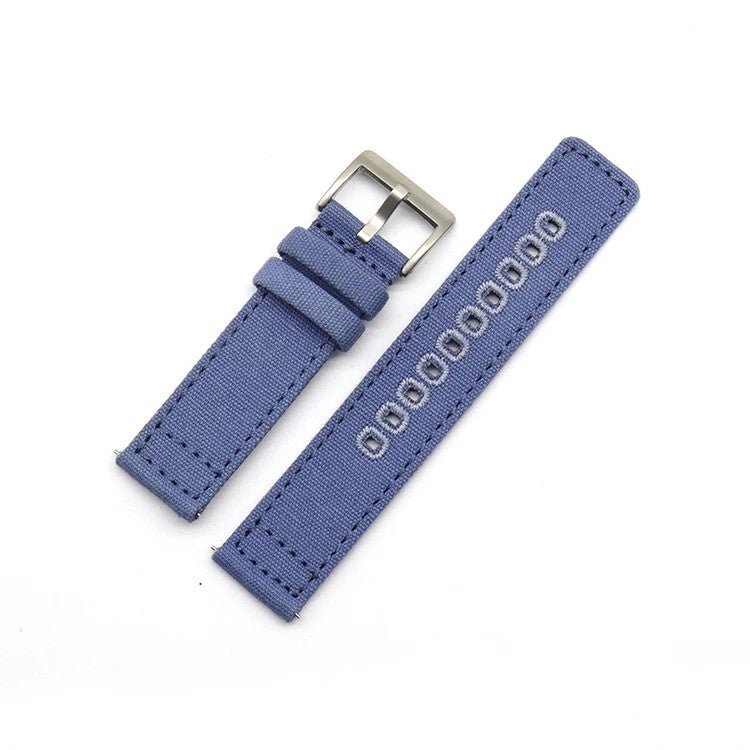 Bluejw Fabric Straps Replacement for Men – Sailcloth Canvas Watch Band Compatible with Fashion Smart Watches, Durable & Comfortable - Image 1
