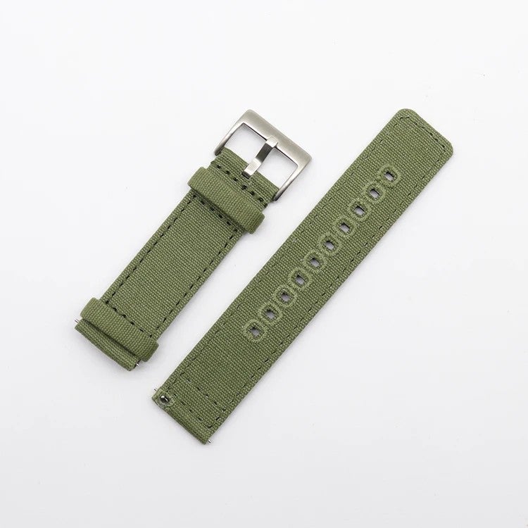 Bluejw Fabric Straps Replacement for Men – Sailcloth Canvas Watch Band Compatible with Fashion Smart Watches, Durable & Comfortable - Image 2