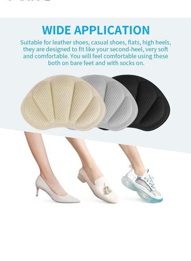 Heel Grips Liner Cushions Insole,12 Pieces Shoes Insert Pads for Loose Too Big Shoes Prevent Rubbing Blisters Slip Filler Improve Shoe Fit and Comfort for Men Women