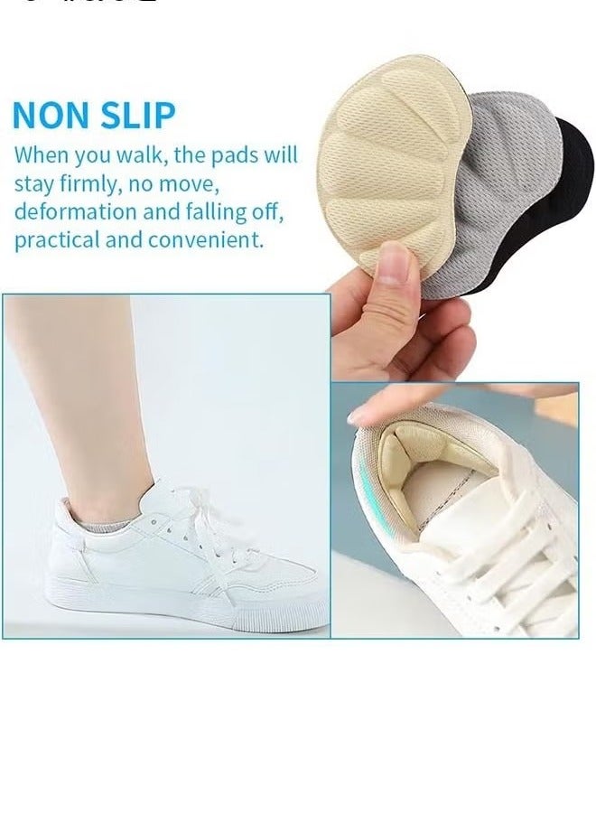 Heel Grips Liner Cushions Insole,12 Pieces Shoes Insert Pads for Loose Too Big Shoes Prevent Rubbing Blisters Slip Filler Improve Shoe Fit and Comfort for Men Women