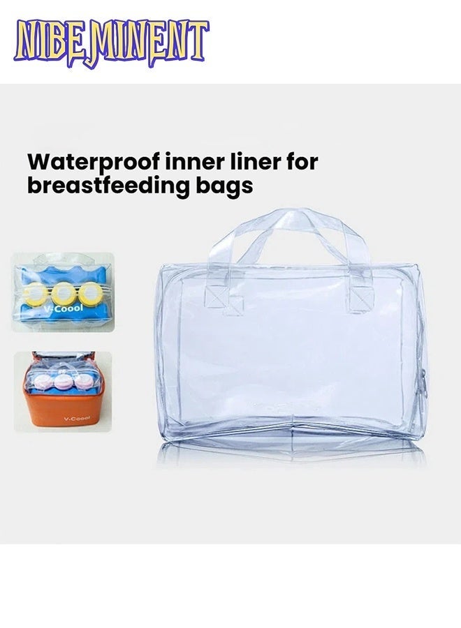 NIBEMINENT Portable Breastmilk Cooler Bag With 2 Ice Pack Set and waterproof inner liner bag ,Cooler and Moistureproof Breast Milk Baby Bottle Cooler Bag, for Travel, Nursing Mom Daycare, Work, Picnic - Image 2