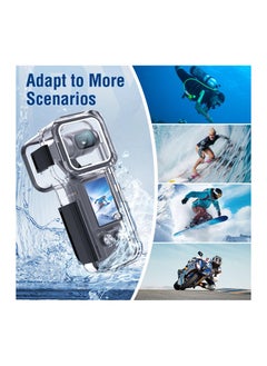 Generic Housing Case for DJI Osmo Pocket 3, Touchscreen Underwater Diving Protective Shell Waterproof up to 50m/164/ft with Helmet Bracket & 1/4 Bracket Accessories  - Image 5