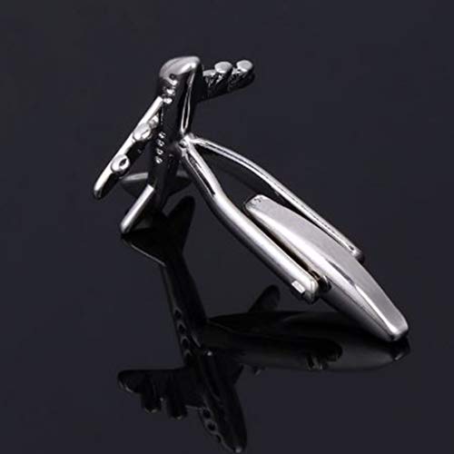 Peora Airplane Plane Jet Pilot Pair Silver Shirt Cufflinks for Men Boys Corporate Business Gift - Image 4