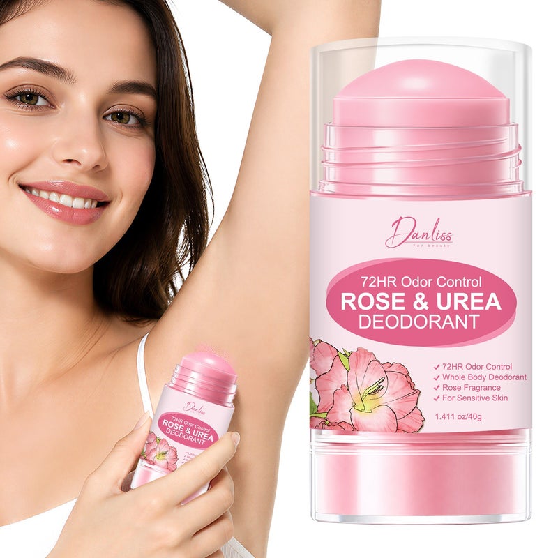 Danliss Rose Urea Antiperspirant Roll-On Deodorant 40g, 72-hour odor control, suitable for all skin types, especially sensitive skin - Image 1