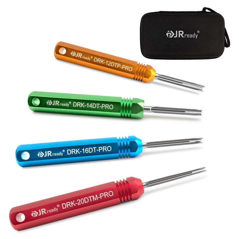 JRready ST5291 Deutsch Pin Removal Tool for Deutsch Size 12 16 20 Solid Contacts Wire Gauge 12-22 AWG,Terminal Release Tool Kit for Deutsch DT, DTM, DTP, DTHD, and HD Series Connectors - Image 1