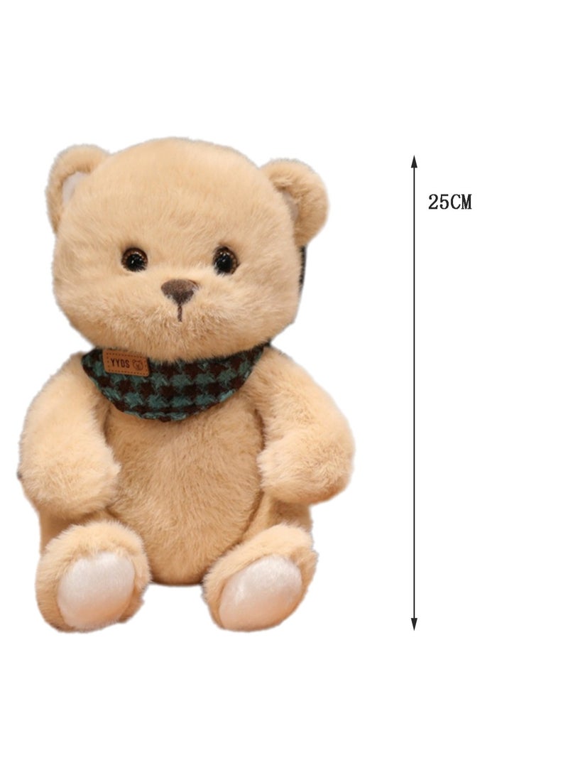 25 CM Cute Bear Plush Toy Soft Stuffed Cartoon Animal Doll For Girls And Boys All Ages Gift（Style 2） - Image 2