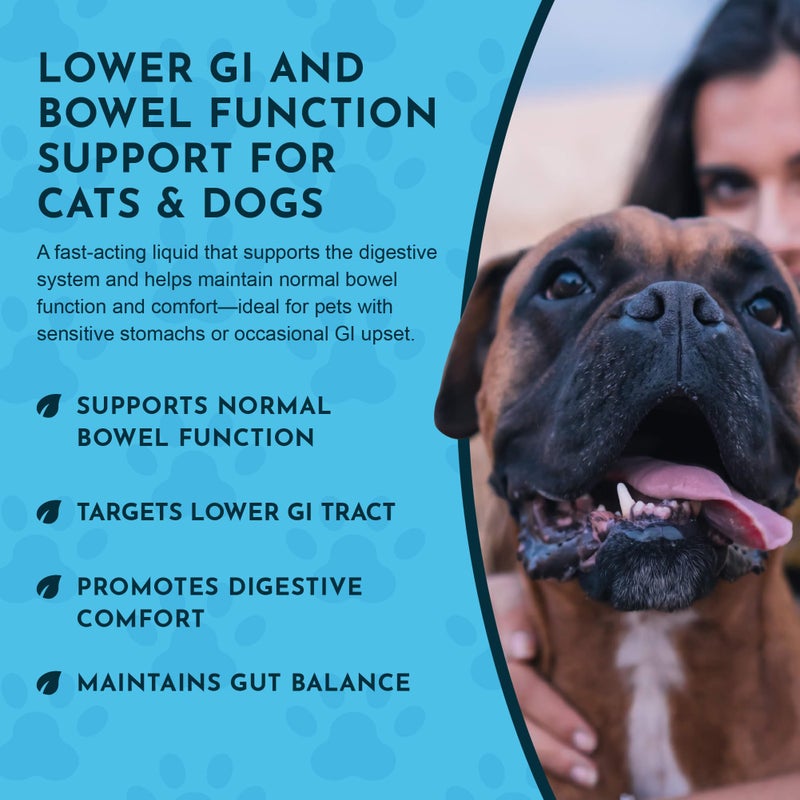 Animal Essentials Colon Rescue - Dog Stool Softener, Organic Slippery Elm Bark, Fast Acting Anti Diarrhea Liquid Drops for Dogs & Cats, Natural Constipation Relief Supplement for Pets - 2 fl oz - Image 5