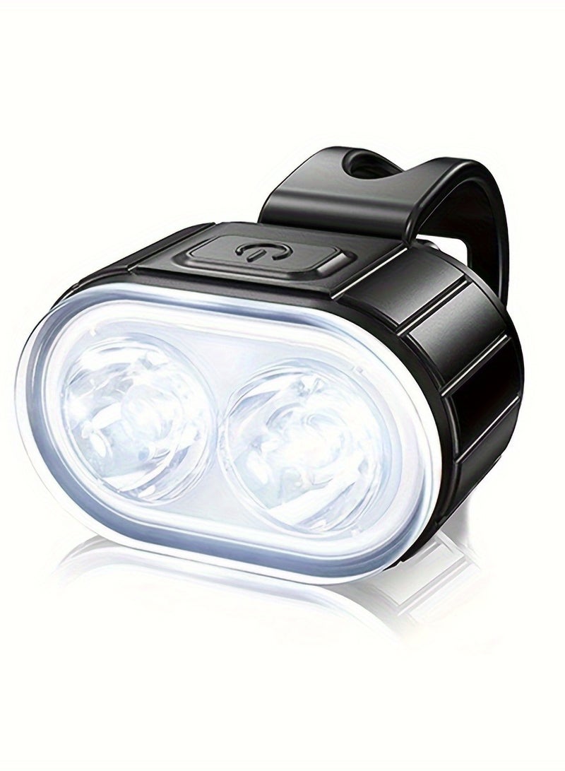 Generic 2 Pack USB Rechargeable Bike Lights Set - Mountain Bicycle Headlight & Taillight, IPX5 Waterproof, 4 Modes for Night Cycling, Easy Handlebar Mount  - Image 3