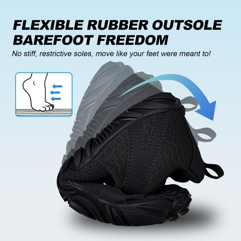 ELETON Hike Barefoot Shoes Womens Men Footwear,Pro-Healthy&Non-Slip Water Shoe for Women Men, Wide Toe Running Shoes Boots Sneakers Unisex - Image 4