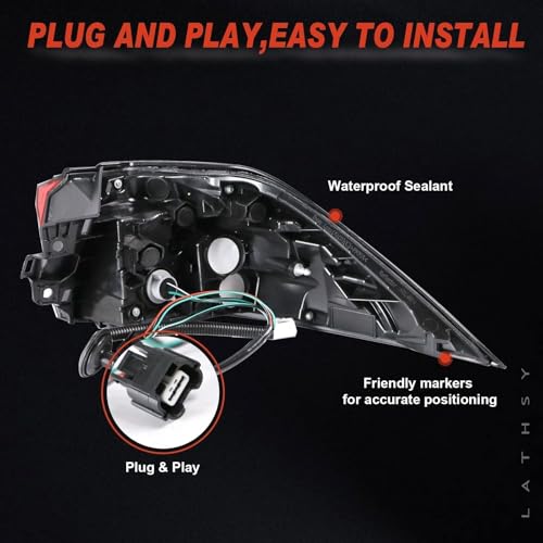 Lathsy Tail Light Outer Compatible With 2019-2023 Toyota RAV4 Left Driver Side Taillight W/O bulb Replace T02804148 81560-0R090 - Image 3
