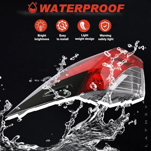 Lathsy Tail Light Outer Compatible With 2019-2023 Toyota RAV4 Left Driver Side Taillight W/O bulb Replace T02804148 81560-0R090 - Image 5