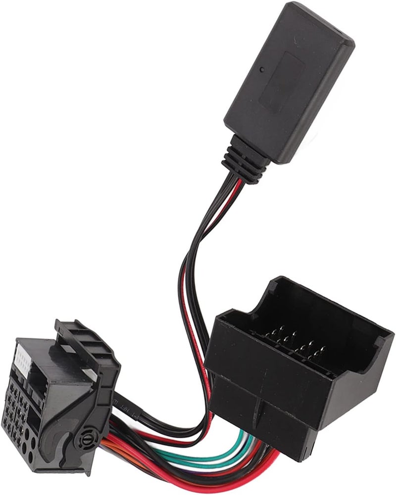 woobles 12 Pin Bluetooth AUX Adapter, Bluetooth 5.0 Radio Aux Cable for Mercedes W169 W245 W203 W209 W164(ABS Metal) - Image 5