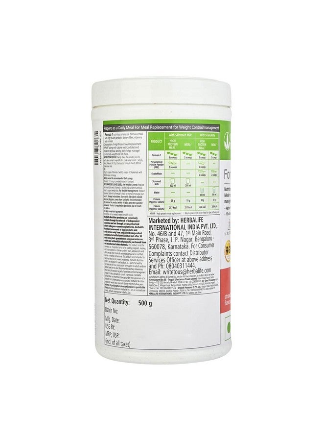 Herbalife Formula 1 Nutritional Shake Mix - Strawberry Flavor | 500g | Meal Replacement - Image 4