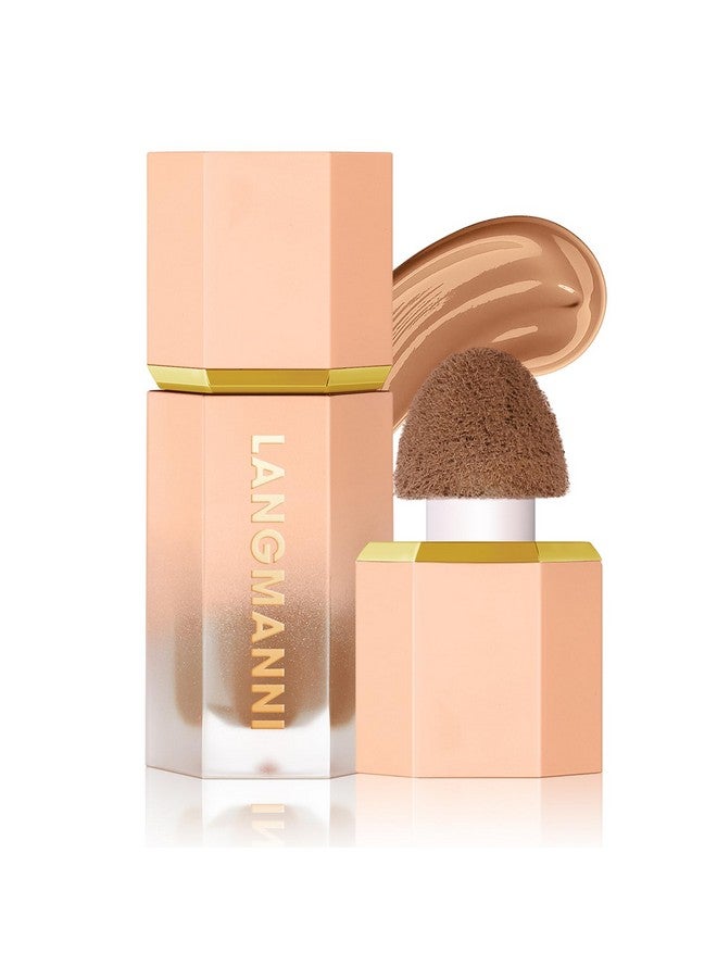 URQT Highly Pigmented Liquid Contour Builtin Sponge Tip Sculpted Complexion Wand Contour Long Lasting Natural Buildable Highlighters Contour Contouring Bronzer (Contour+Blush+Highlighter) - Image 2