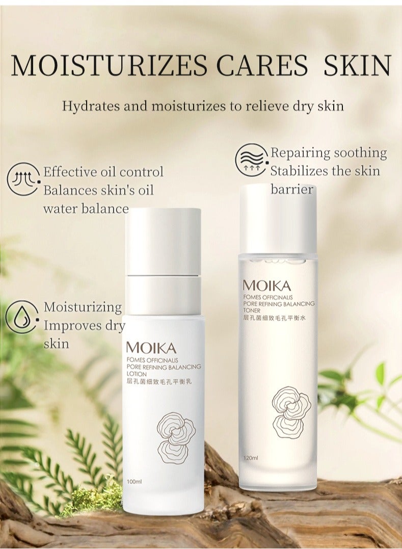 مويكا مجموعة الترطيب والترطيب المكونة من قطعتين موازنة الماء 120مل موازنة الحليب 100مل - Image 2