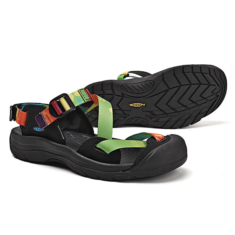 Summer Keen Outdoor Cohen Sports Beach Shoes Mountaineering Wading Webbing Velcro Wear-Resistant Non-Slip Sandals For Men And Women - Image 3