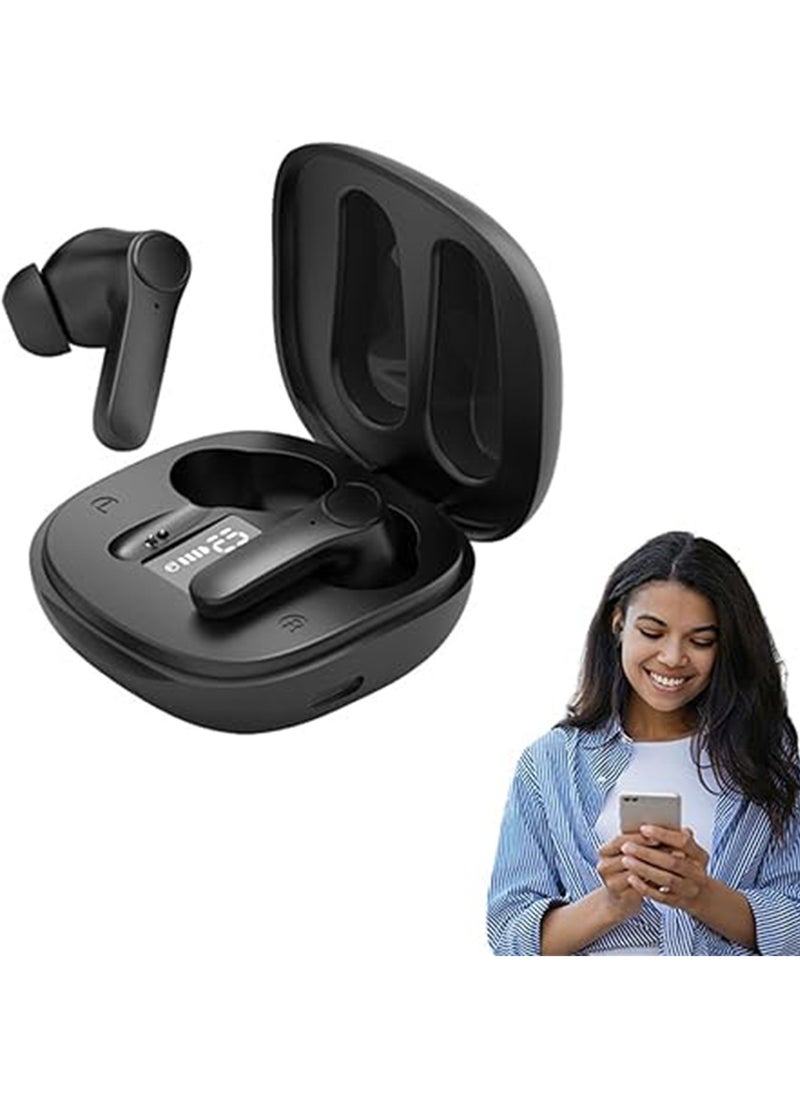 Generic - B11 Wireless Bluetooth Translation Headset Portable In-ear Translator Touch Headset Multi-language Translation Headset (Black) - Image 1
