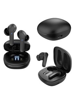 B11 Wireless Bluetooth Translation Headset Portable In-ear Translator Touch Headset Multi-language Translation Headset (Black)