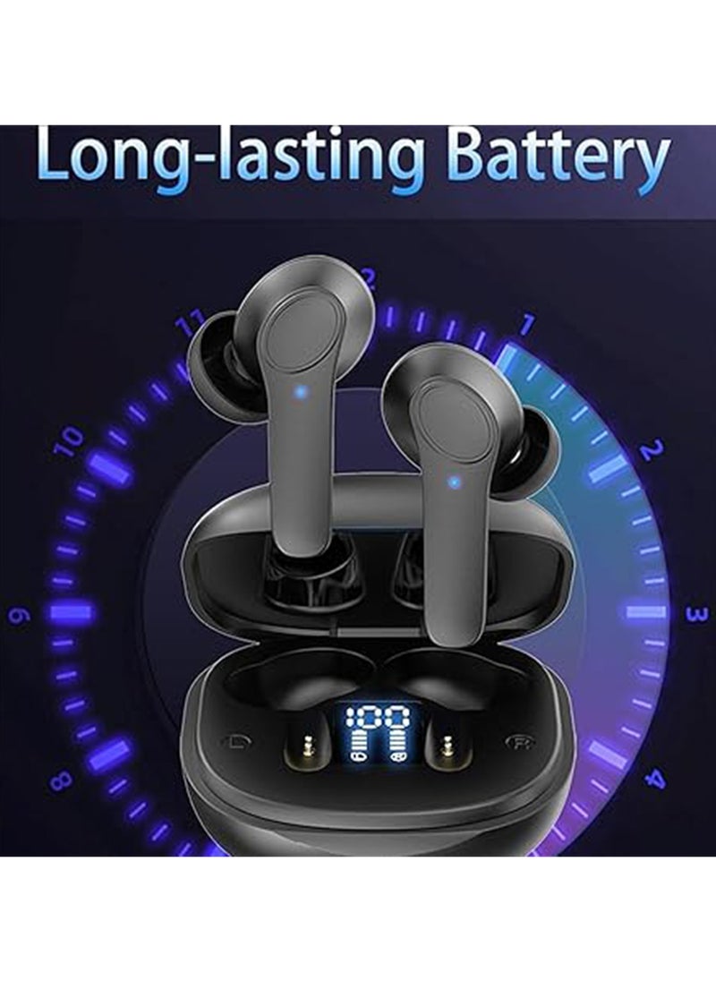 Generic - B11 Wireless Bluetooth Translation Headset Portable In-ear Translator Touch Headset Multi-language Translation Headset (Black) - Image 1