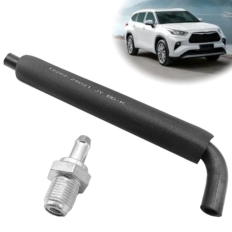 SYudwen 1220428020 1226228021 Engine PCV Valve Hose Compatible with Corolla Highlander Camry Solara RAV4 Matrix TC XB HS250h - Image 3
