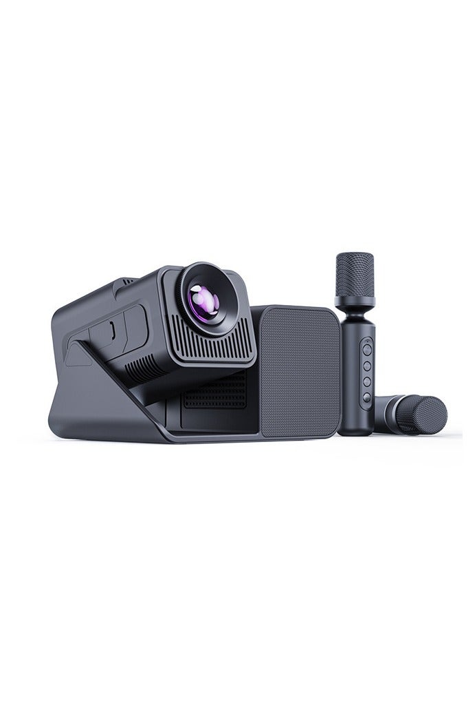 Multifunctional with microphone karaoke projector ， 4K high-definition screen HY-360 projector Featuring a resolution of 1280 × 720 - Image 1