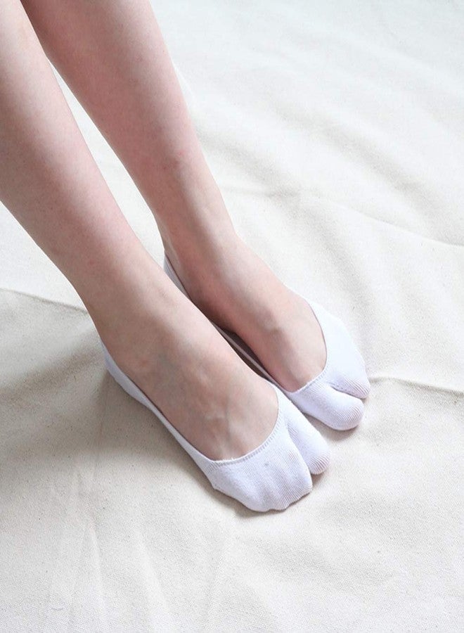 كيسيو 3 أزواج من جوارب تابي، جوارب فليب فلوب مانعة للانزلاق، جوارب قصيرة غير ظاهرة، جوارب مسطحة بتصميم قارب للنساء والفتيات - Image 4