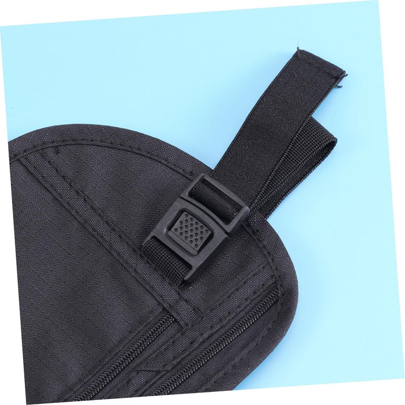 Adjustable Breathable Mesh Running Waist Pack For Cash Phone ID Card Holder Sports Gym Black - Image 4