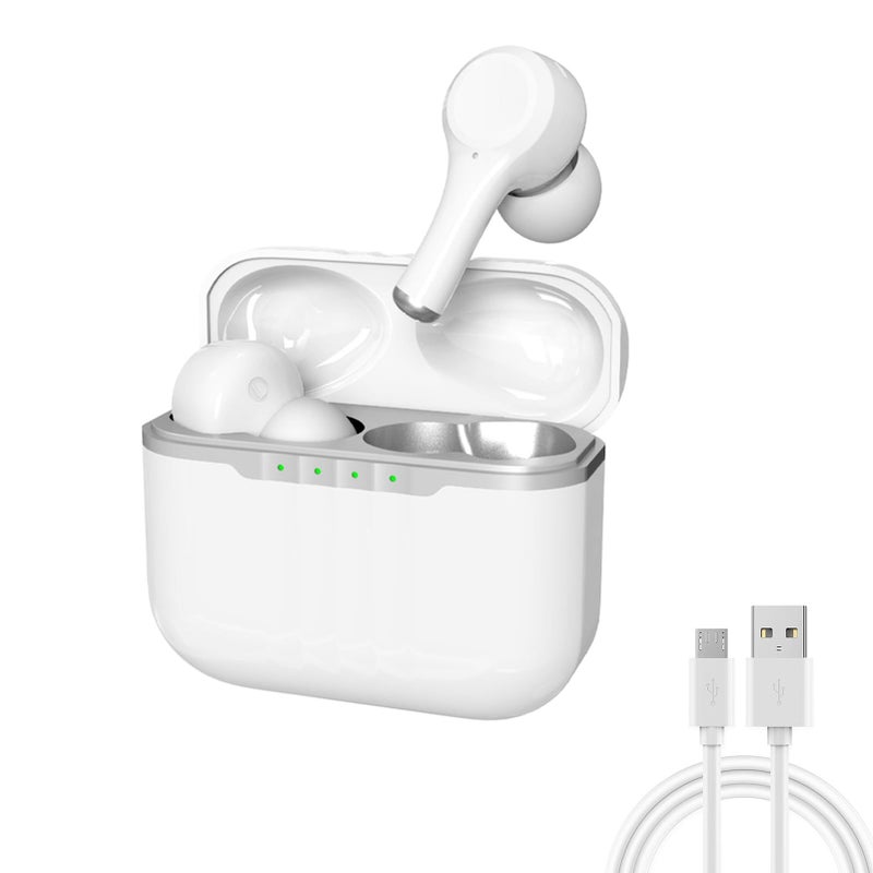 Language Translator Earbuds J7 Support 84 Languages And 5 Modes Real Time Translation Bluetooth Earphones For Music Calling Noise Canceling J7 White - Image 2