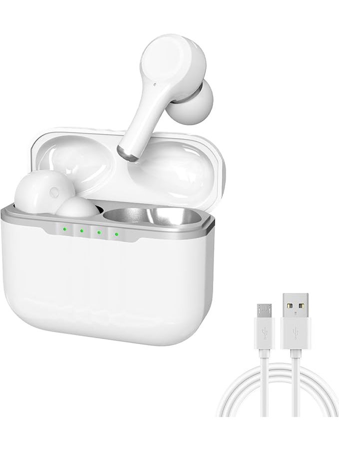 Language Translator Earbuds J7 Support 84 Languages And 5 Modes Real Time Translation Bluetooth Earphones For Music Calling Noise Canceling J7 White - Image 1