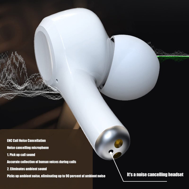 Language Translator Earbuds J7 Support 84 Languages And 5 Modes Real Time Translation Bluetooth Earphones For Music Calling Noise Canceling J7 White - Image 3