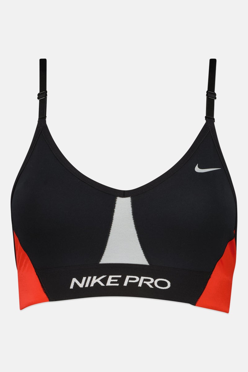 Nike Women Padded Brand Logo Sports Bra, Black - Image 2