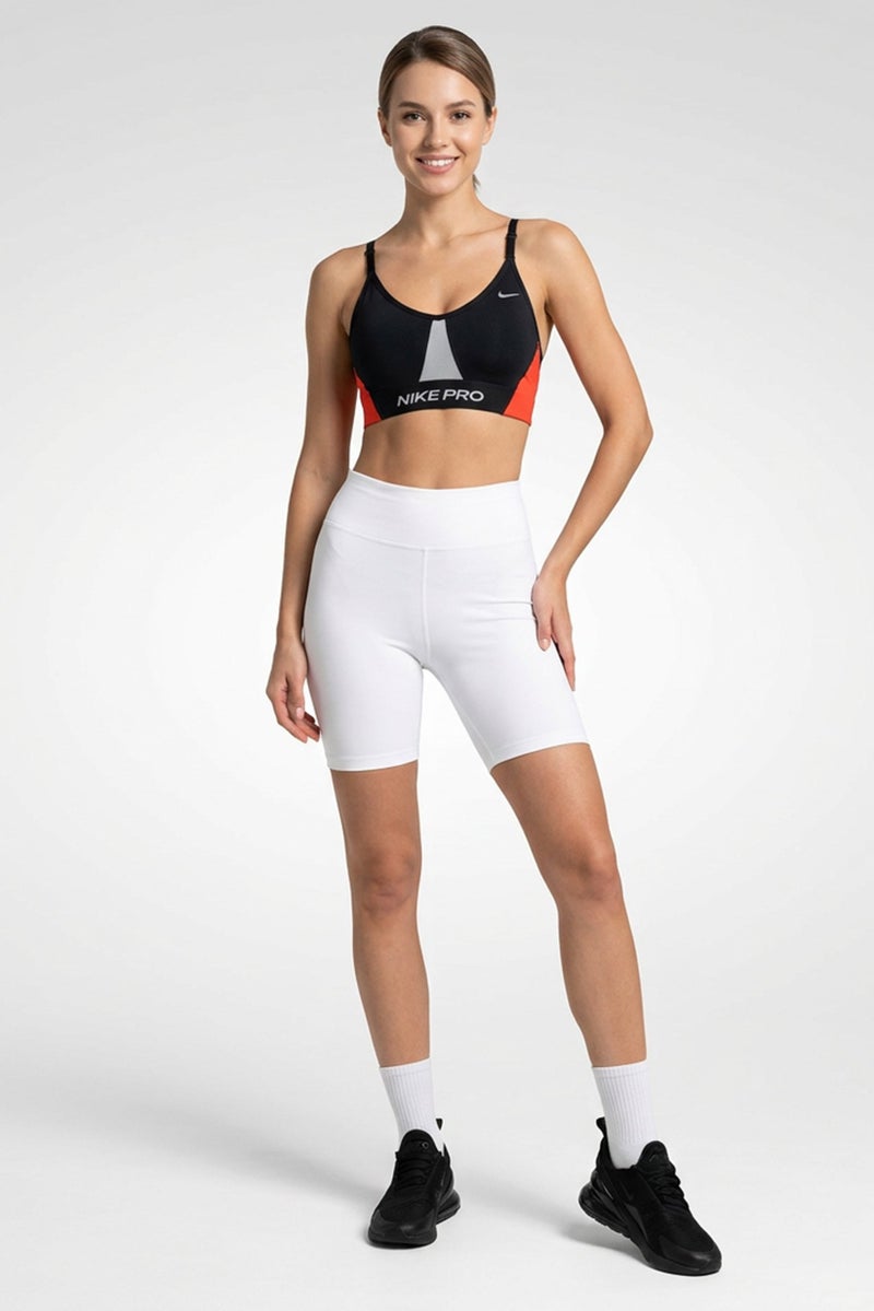 Nike Women Padded Brand Logo Sports Bra, Black - Image 1