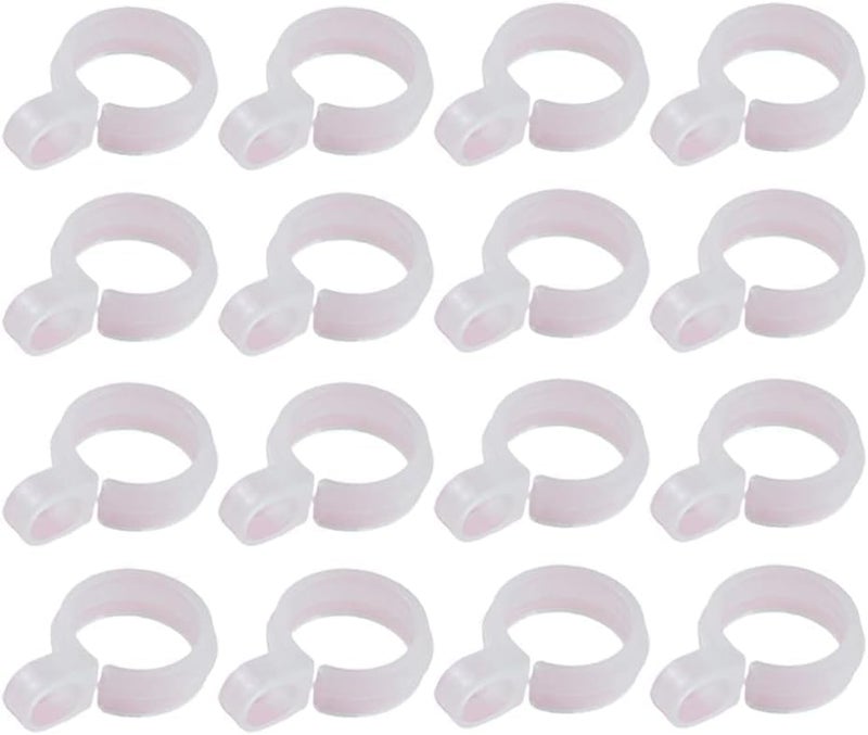 50 Pcs White Plastic Windproof Hanger Hooks Clothes Hanger Buckle Clip Laundry Hanging Hooks Closet Rod Hanging Tool for Drying Rack Suit Hangers Clothes Hangers Clothing and Closet Storage