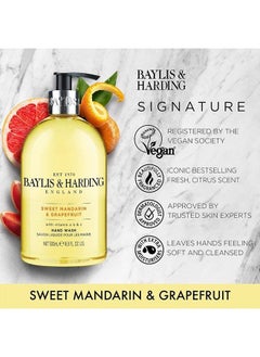 Baylis & Harding Mandarin and Grapefruit Cleansing Hand Wash (500ml)  - Image 2